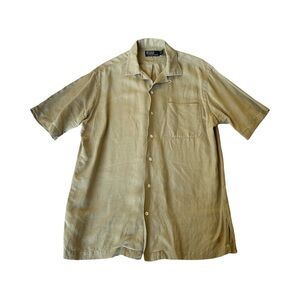 Ralph Lauren Men's Tan Button Down Shirt